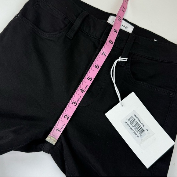 Frame Le High Skinny Crop Jeans Womens 24 Black NWT - Picture 12 of 14